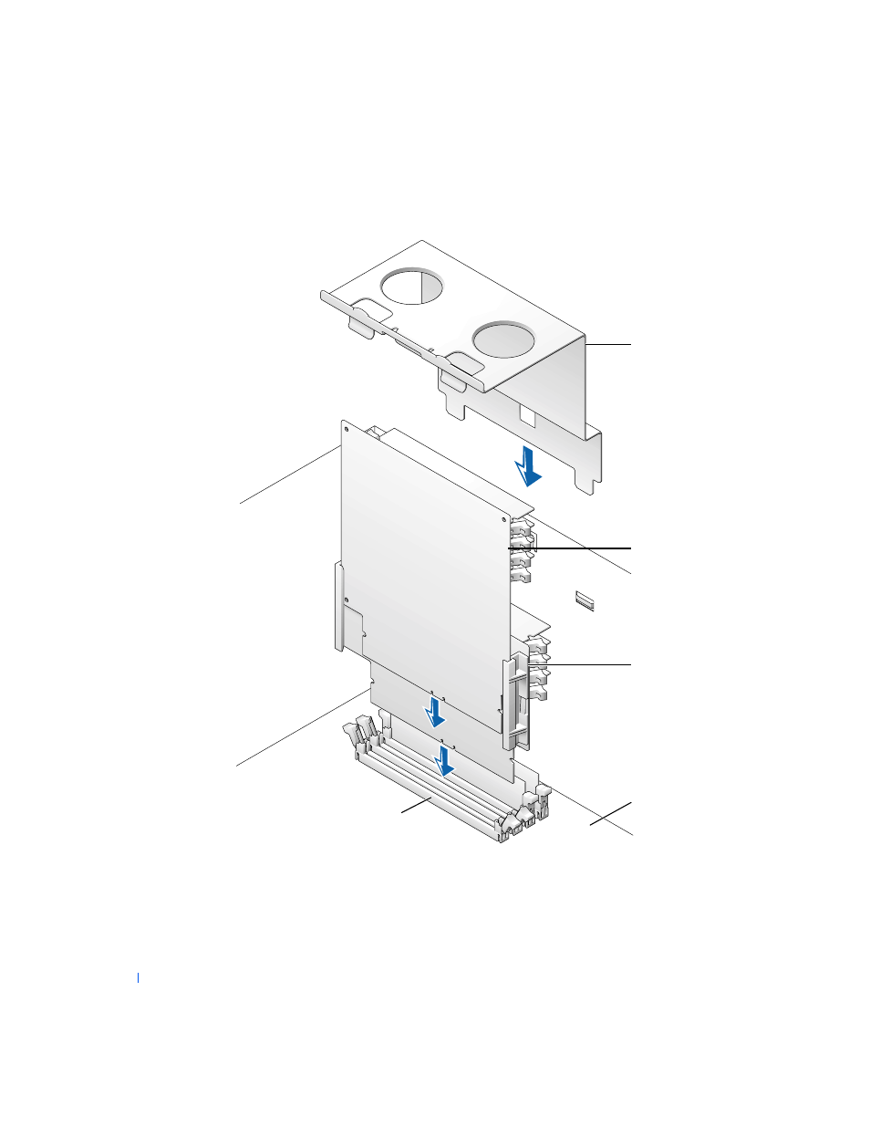 Installing memory riser boards | Dell PRECISION 530 User Manual | Page 54 / 126