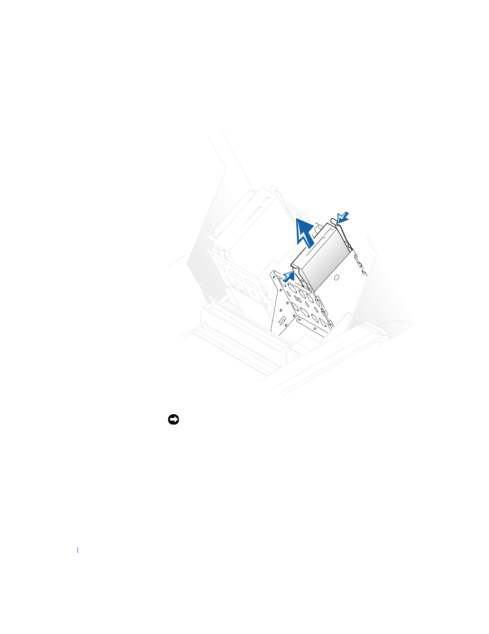 Removing a hard drive | Dell PRECISION 530 User Manual | Page 68 / 126