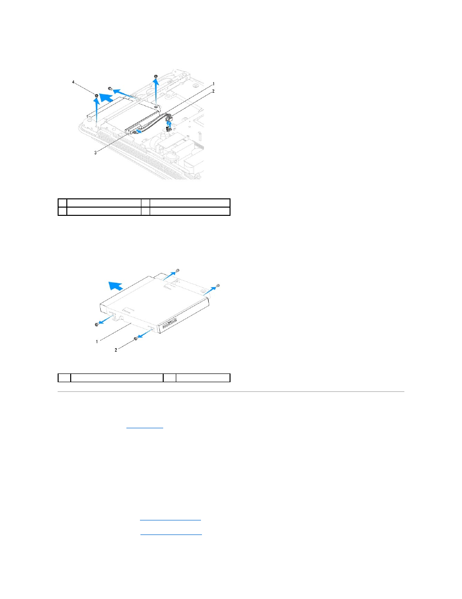 Replacing the optical drive | Dell Studio One 19 (1909, Early 2009) User Manual | Page 15 / 53
