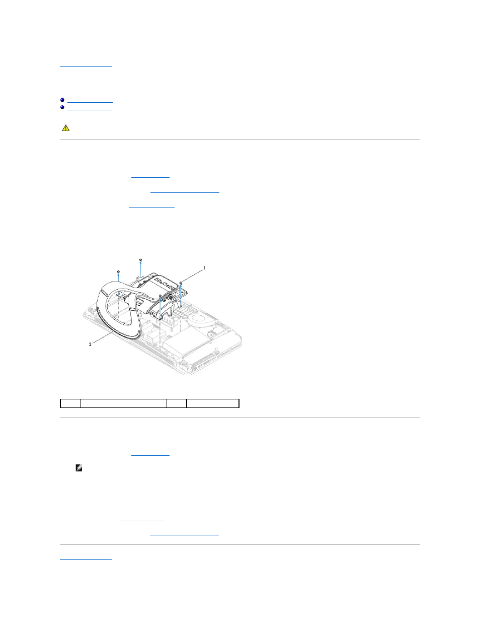 Stand, Removing the stand, Replacing the stand | Dell Studio One 19 (1909, Early 2009) User Manual | Page 38 / 53