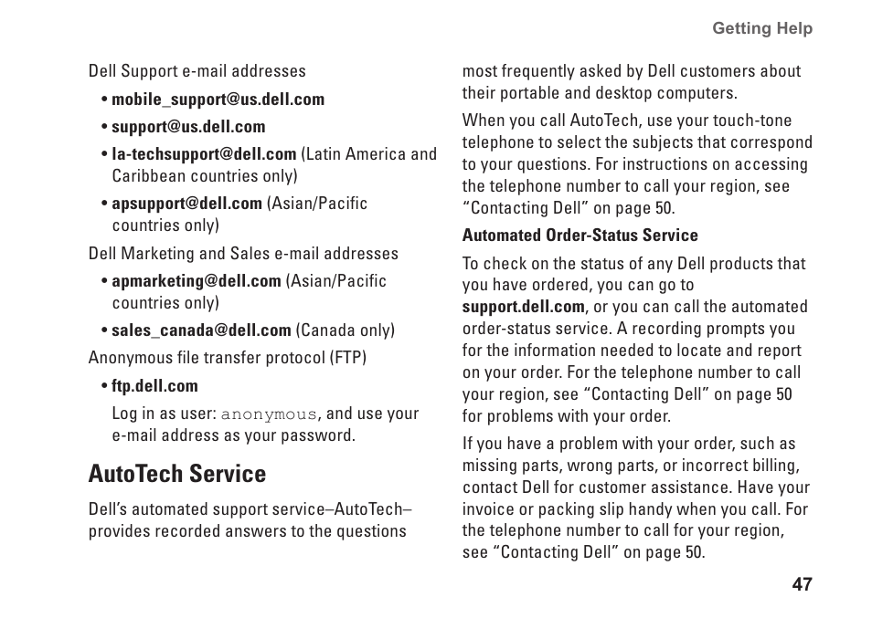 Autotech service | Dell Inspiron 1525 (Late 2007) User Manual | Page 49 / 80