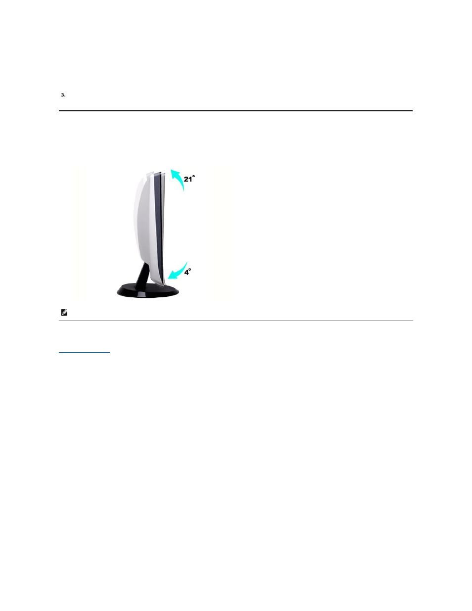Using the tilt, Tilt | Dell ST2410 Monitor User Manual | Page 24 / 33