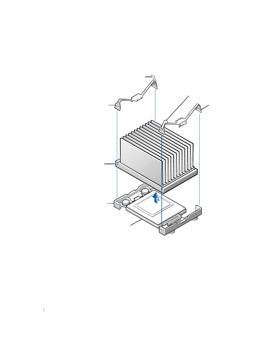 Removing the microprocessor heat sink | Dell PRECISION 530 User Manual | Page 122 / 300