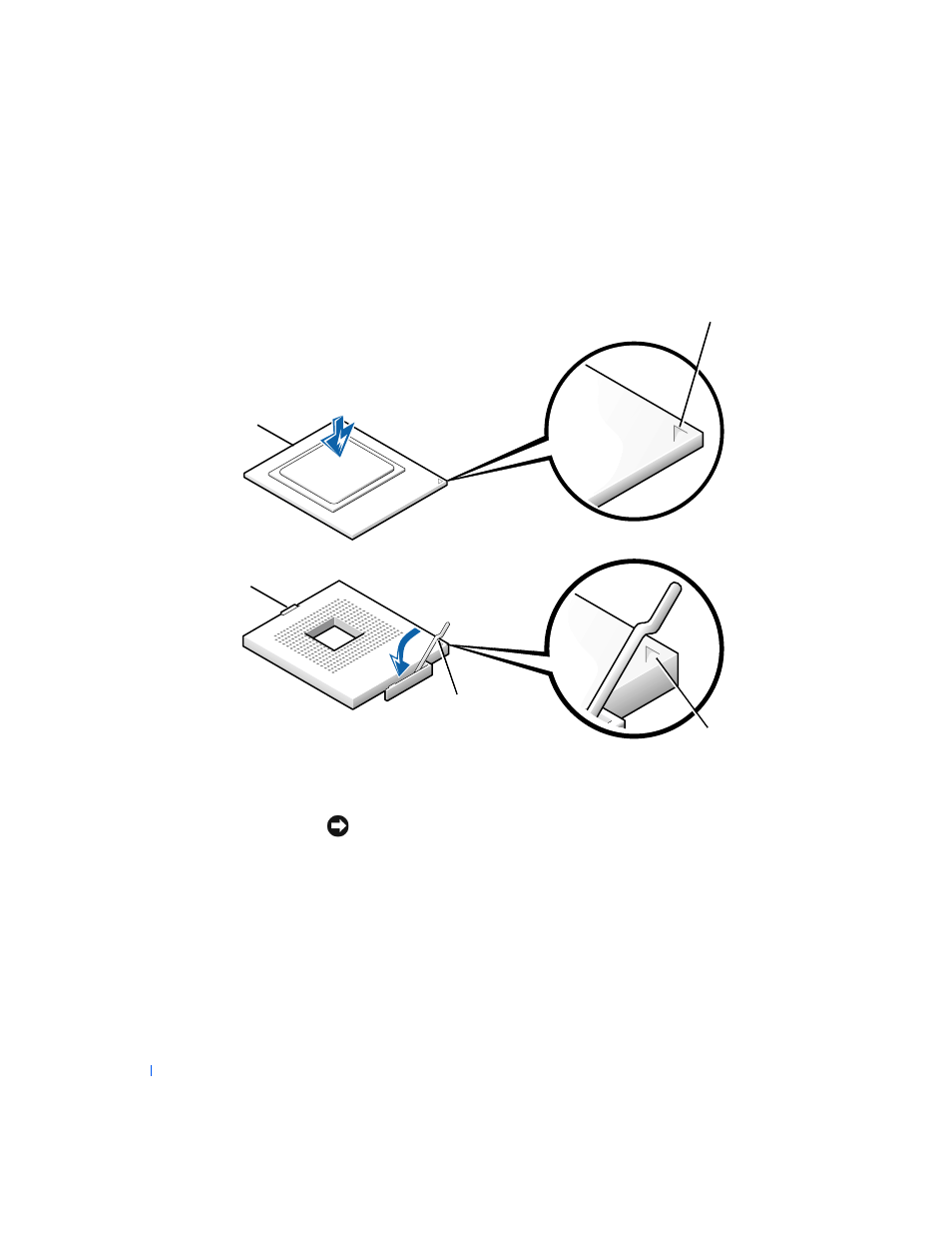 Installing the microprocessor | Dell PRECISION 530 User Manual | Page 124 / 300