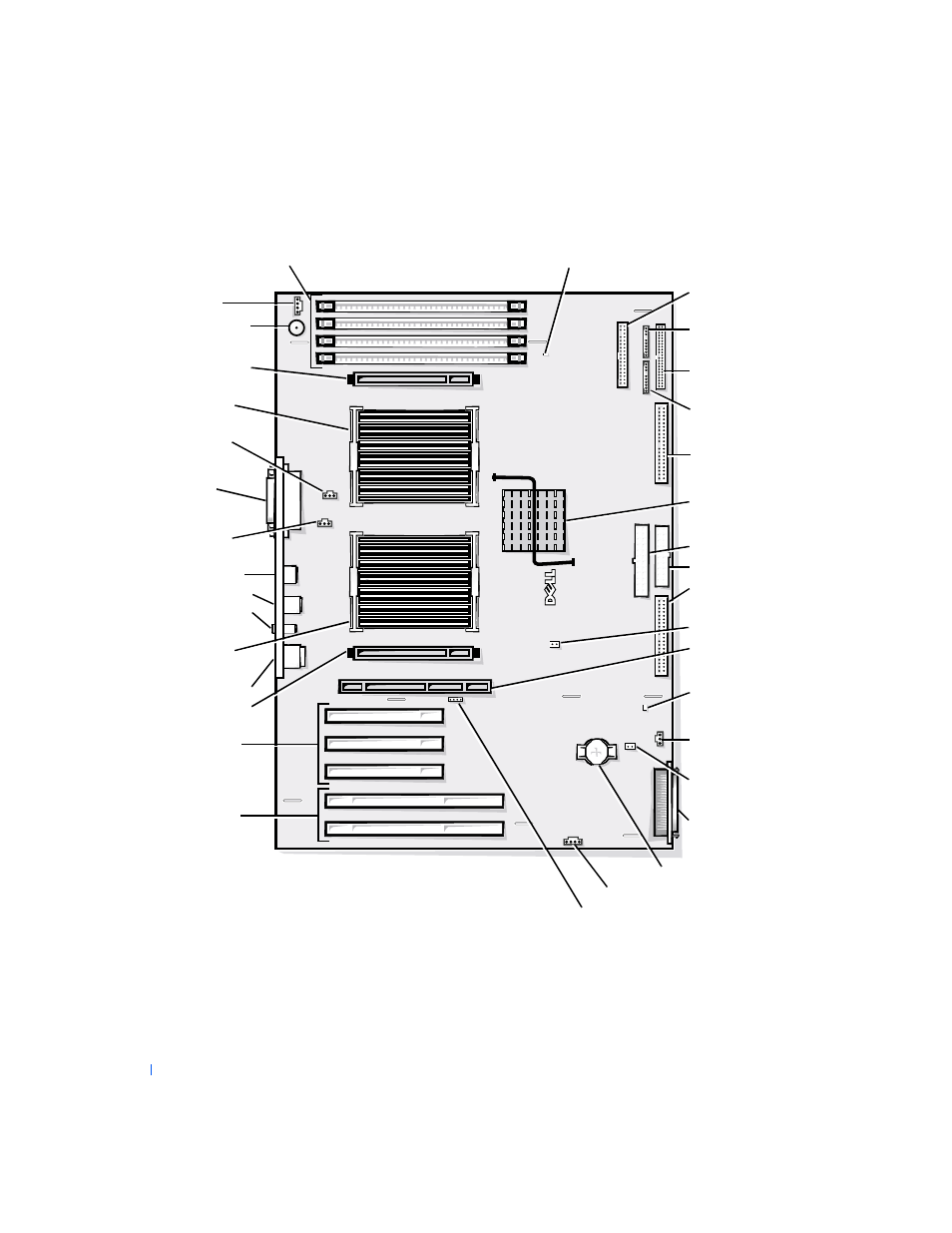 System board components | Dell PRECISION 530 User Manual | Page 34 / 300