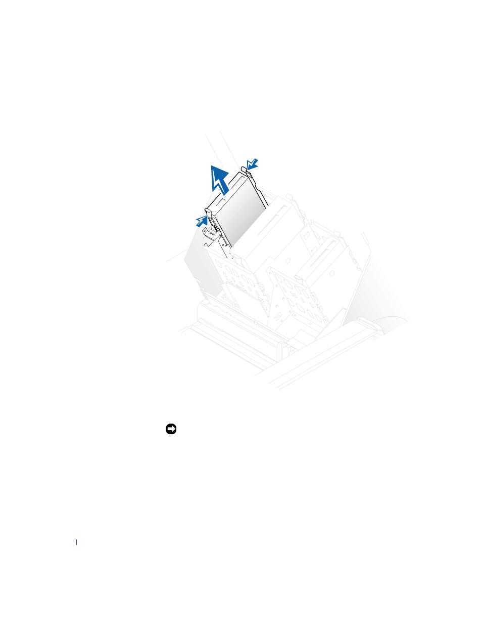 Removing the diskette drive, Step 7 | Dell PRECISION 530 User Manual | Page 90 / 300