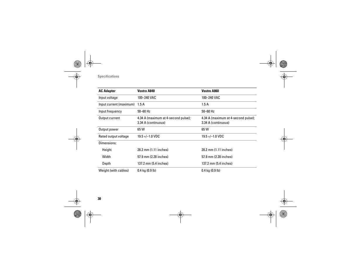 Dell Vostro A840 (Mid 2008) User Manual | Page 30 / 76