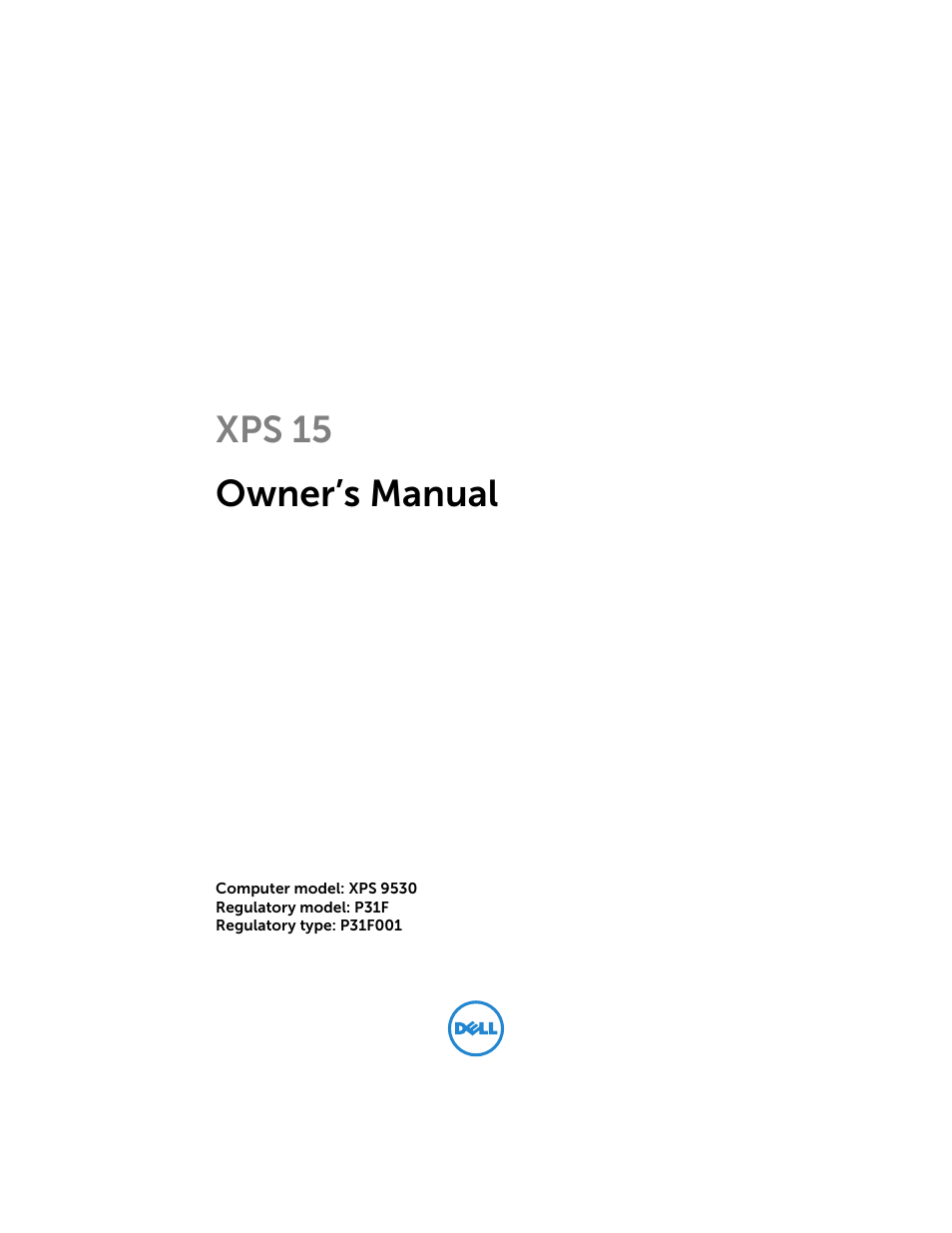 Dell XPS 15 (9530, Late 2013) User Manual | 63 pages