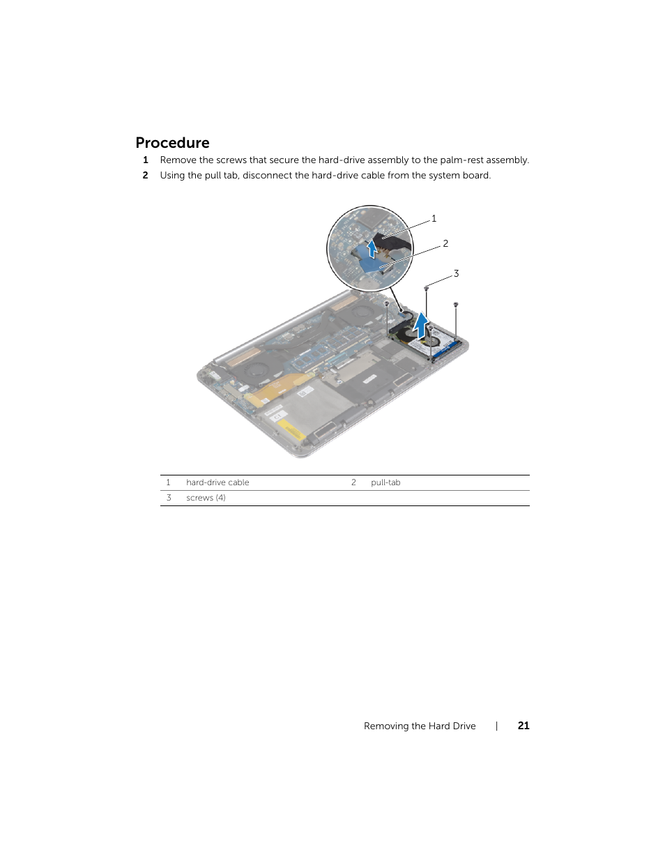 Procedure | Dell XPS 15 (9530, Late 2013) User Manual | Page 21 / 63