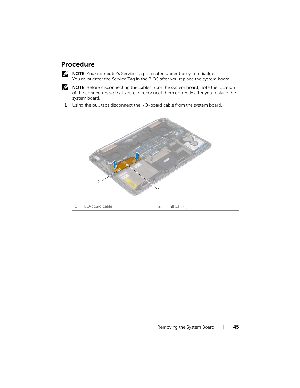 Procedure | Dell XPS 15 (9530, Late 2013) User Manual | Page 45 / 63