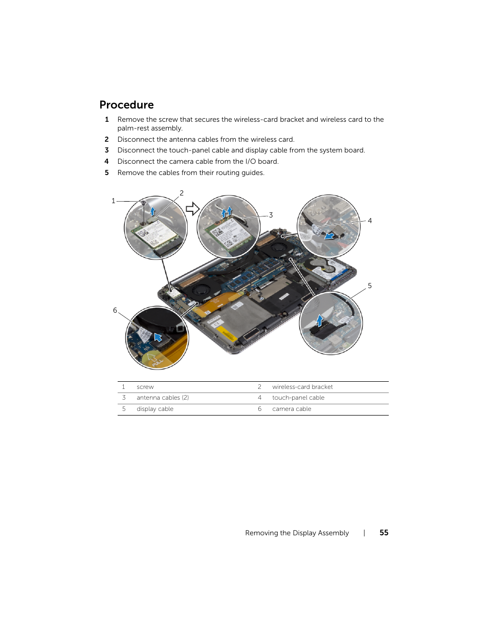 Procedure | Dell XPS 15 (9530, Late 2013) User Manual | Page 55 / 63