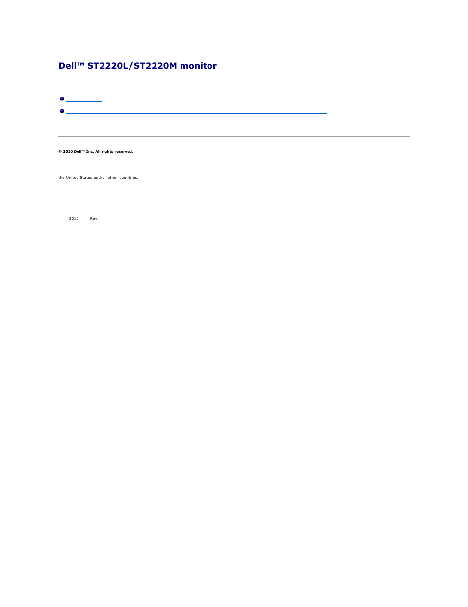 Dell ST2220M Monitor User Manual | Page 26 / 33