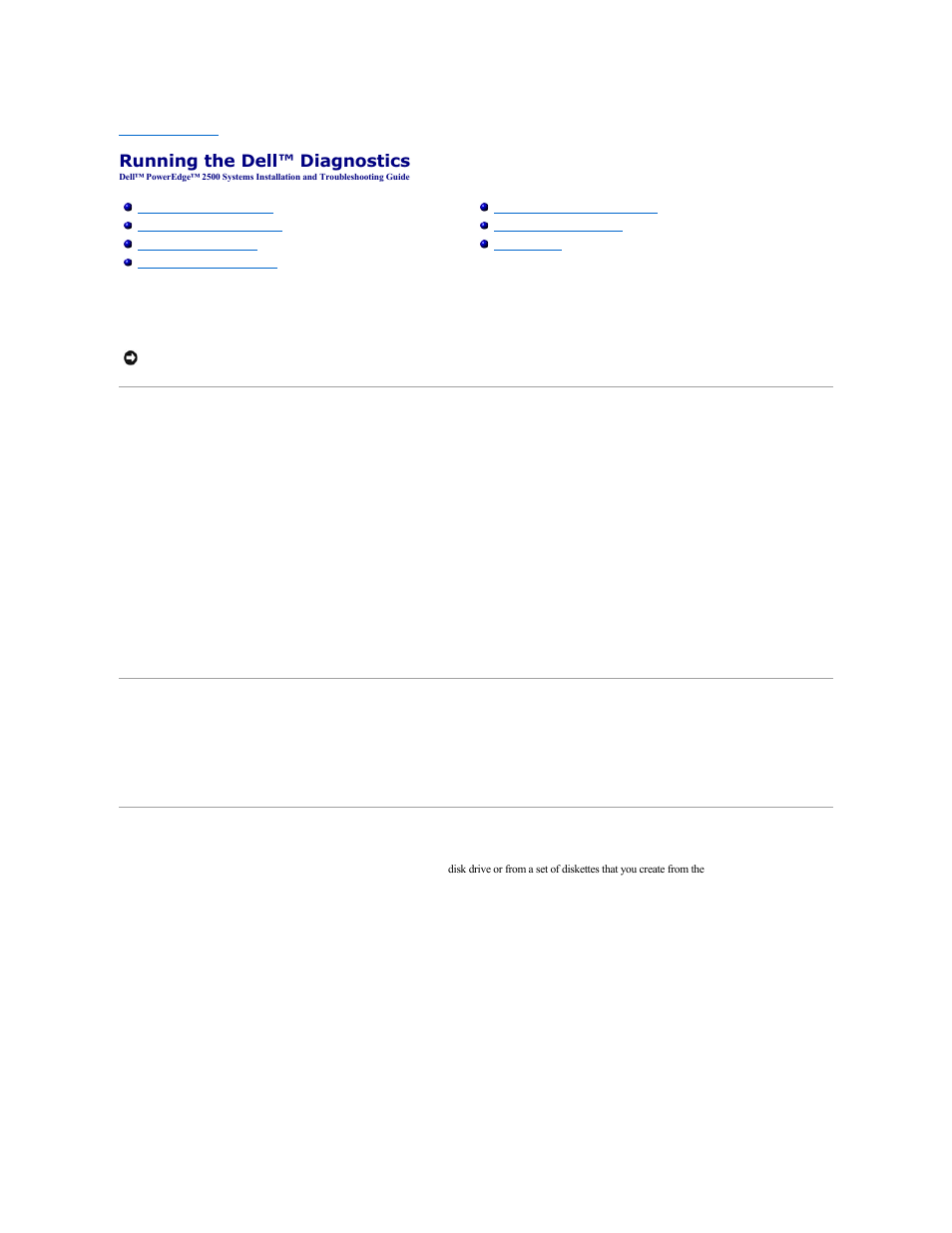 Running the dell™ diagnostics | Dell PowerEdge 2500SC User Manual | Page 30 / 85