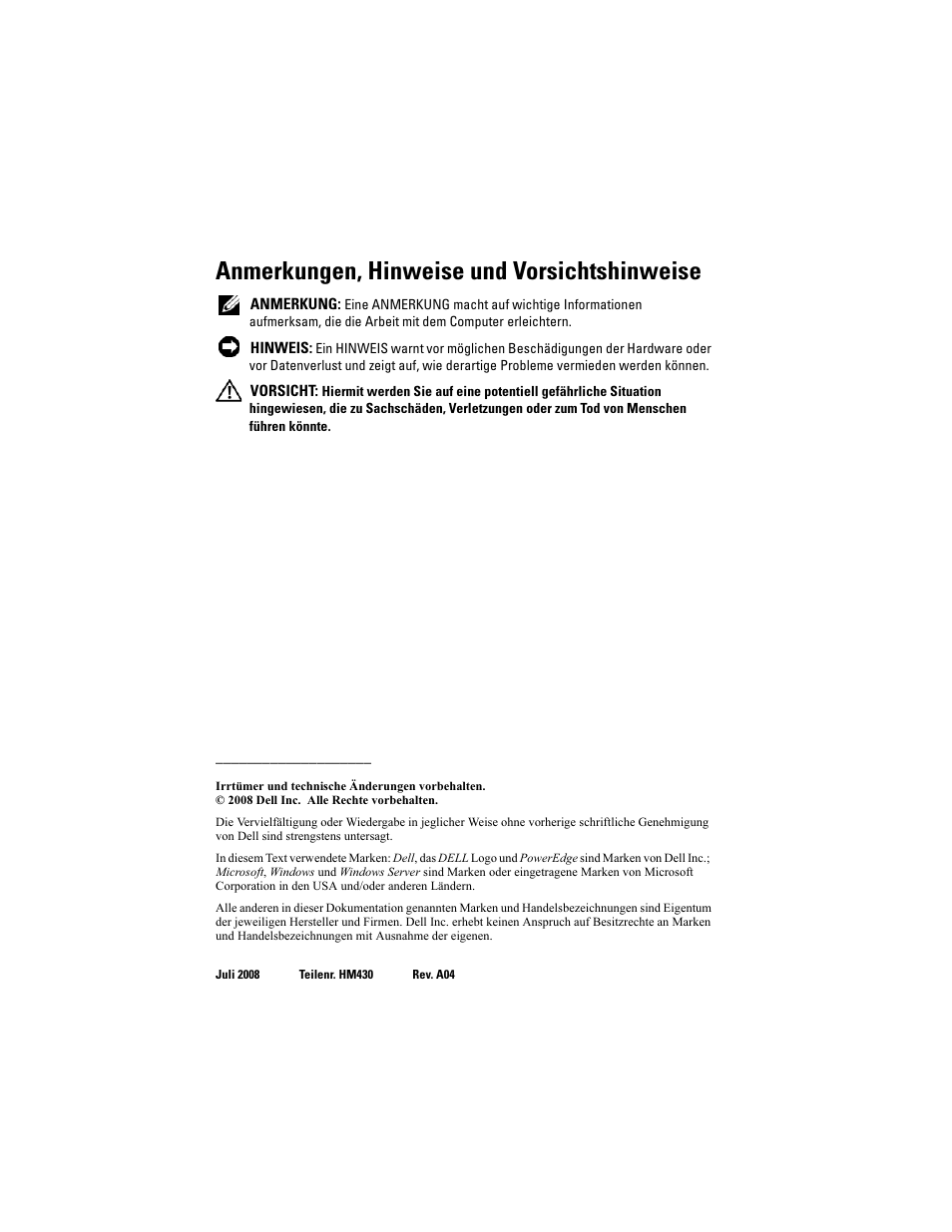 Anmerkungen, hinweise und vorsichtshinweise | Dell Broadcom NetXtreme Family of Adapters User Manual | Page 28 / 58