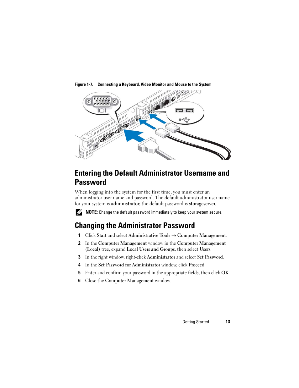 Changing the administrator password | Dell PowerVault DP600 User Manual | Page 13 / 52