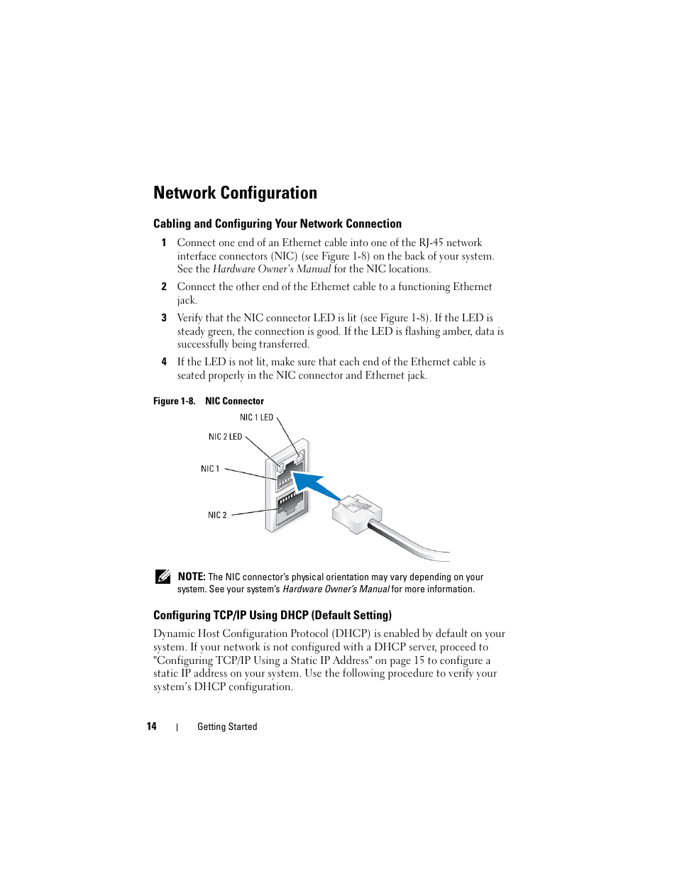 Network configuration | Dell PowerVault DP600 User Manual | Page 14 / 52