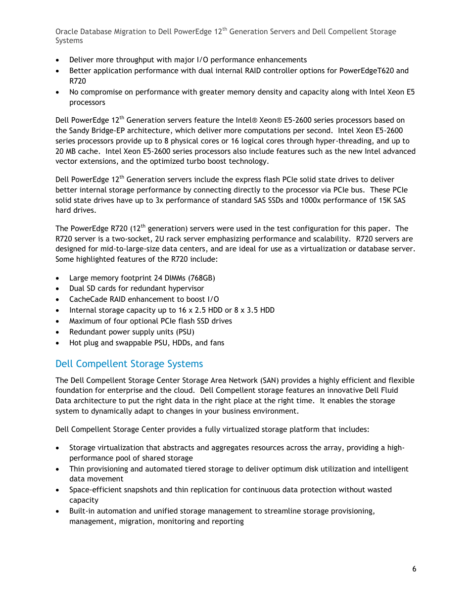 Dell compellent storage systems | Dell PowerEdge T110 II User Manual | Page 6 / 23