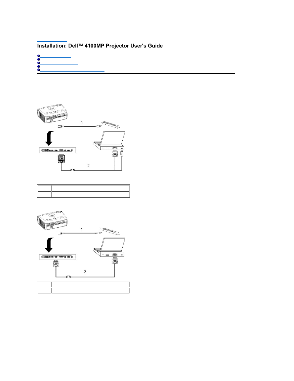 Installation: dell™ 4100mp projector user's guide | Dell Projector 4100MP User Manual | Page 15 / 50