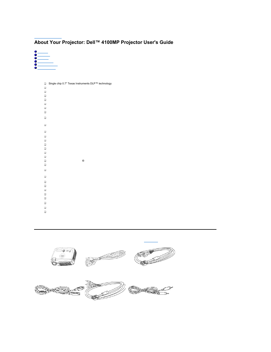 Dell Projector 4100MP User Manual | Page 2 / 50