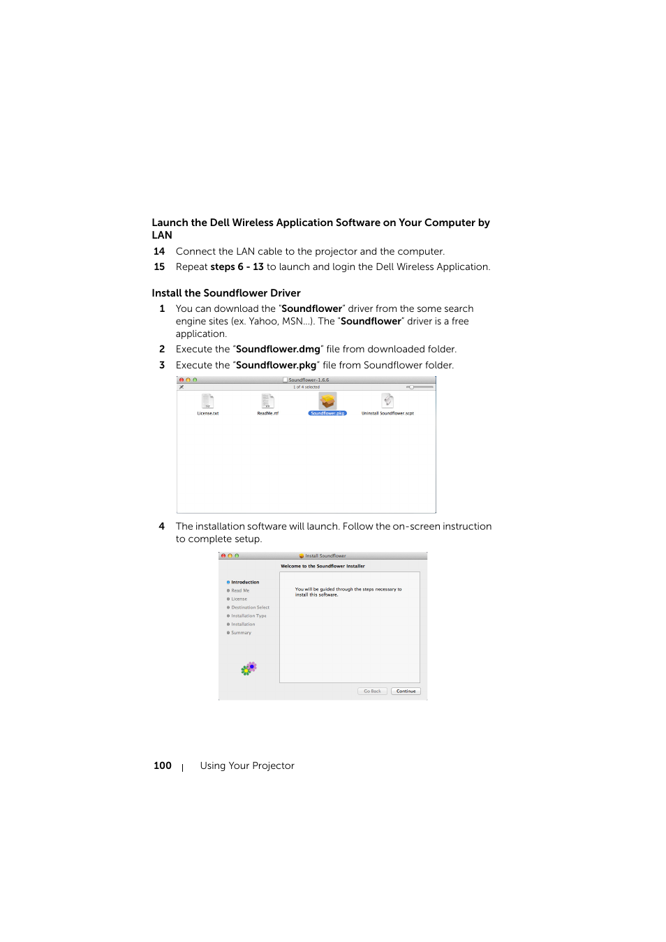 Install the soundflower driver | Dell S510 Interactive Projector User Manual | Page 100 / 154