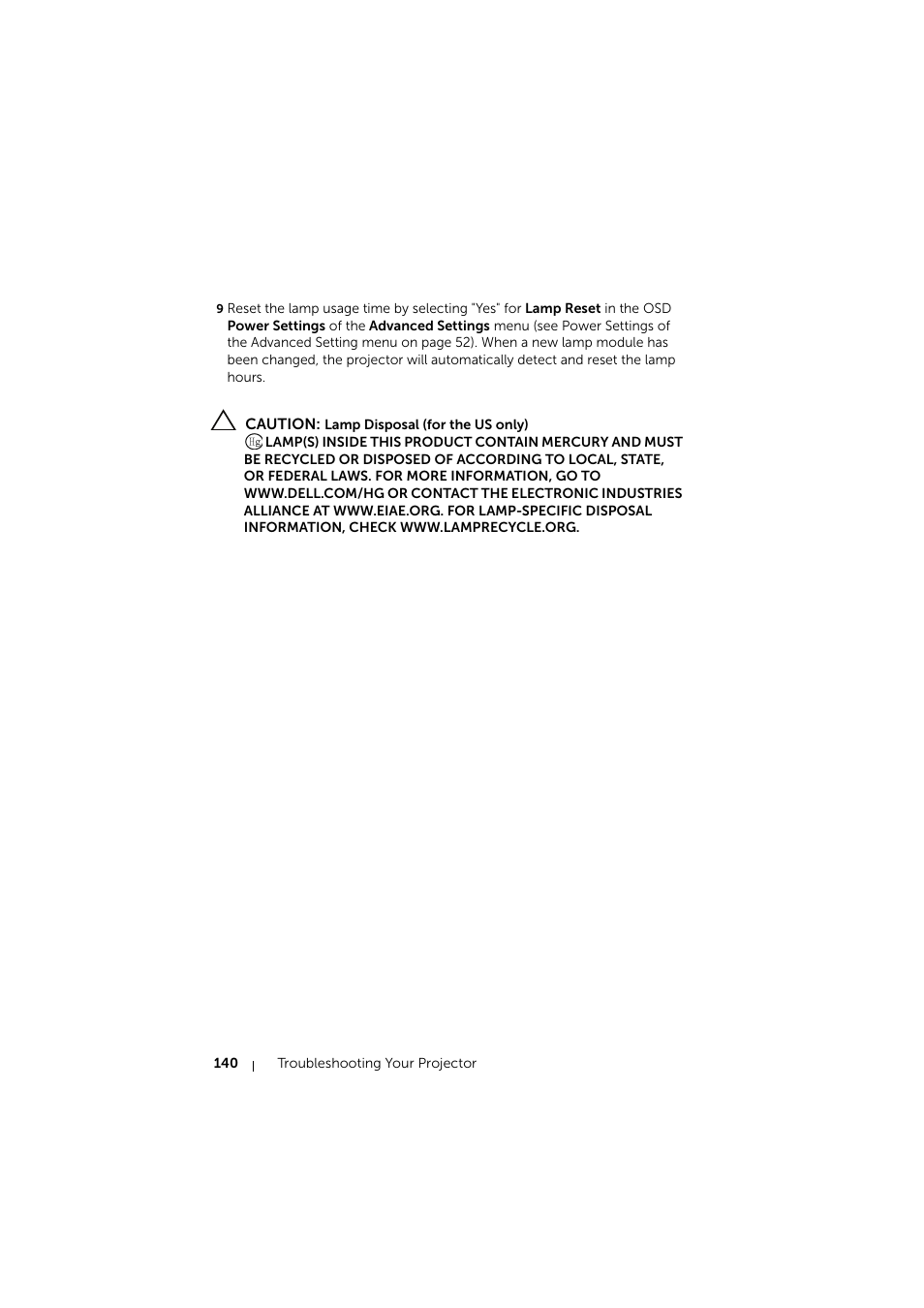 Dell S510 Interactive Projector User Manual | Page 140 / 154