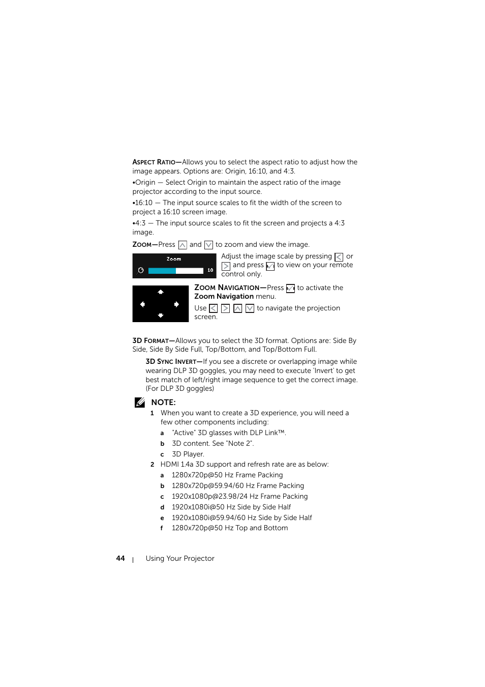 Dell S510 Interactive Projector User Manual | Page 44 / 154