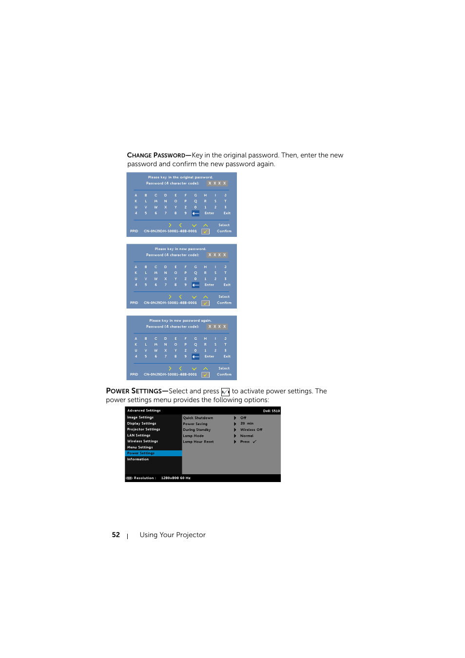 Dell S510 Interactive Projector User Manual | Page 52 / 154