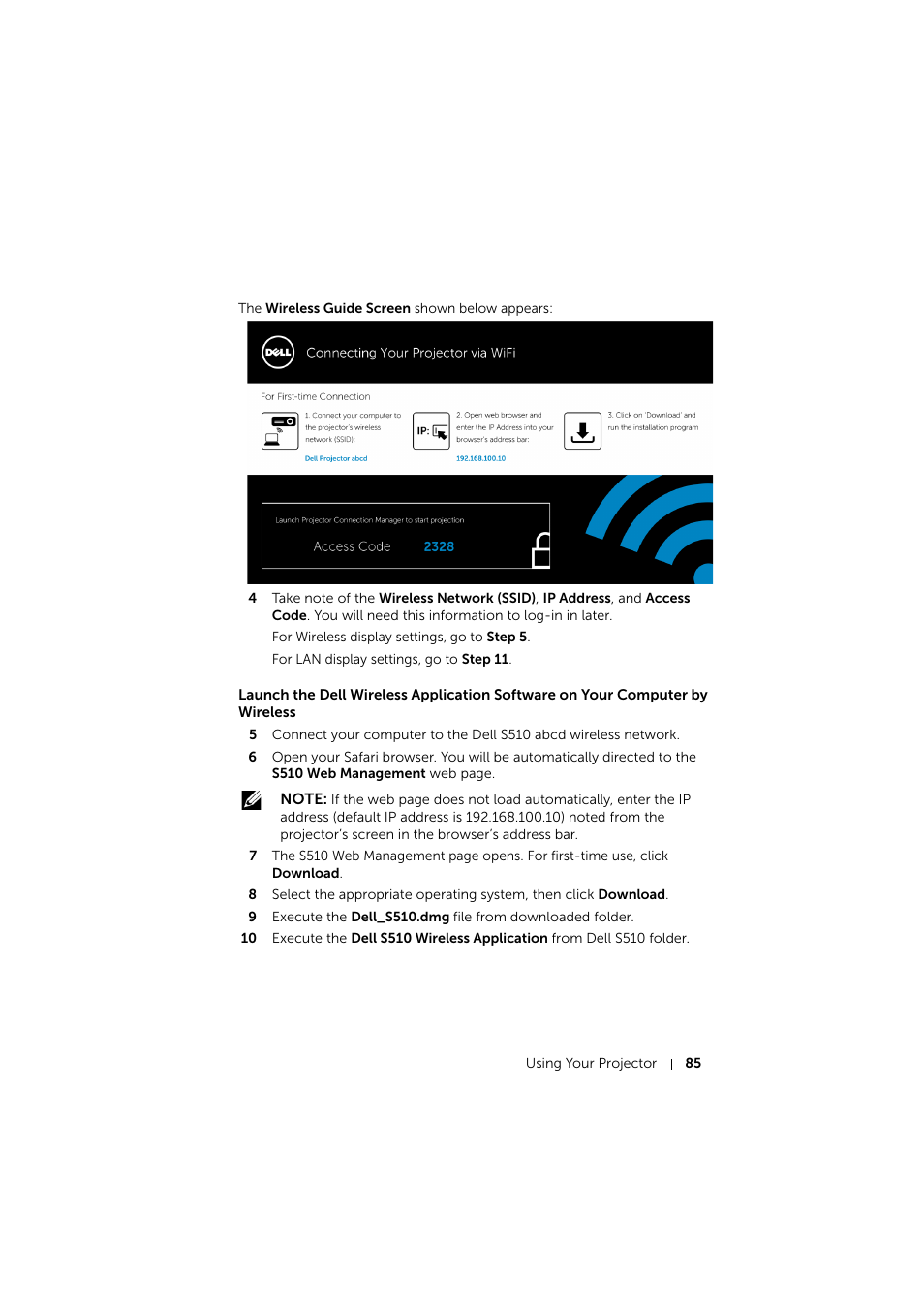 Dell S510 Interactive Projector User Manual | Page 85 / 154