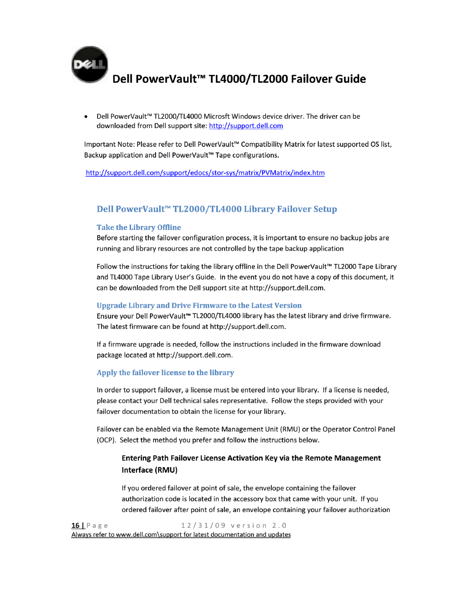 Dell PowerVault TL4000 User Manual | Page 16 / 22