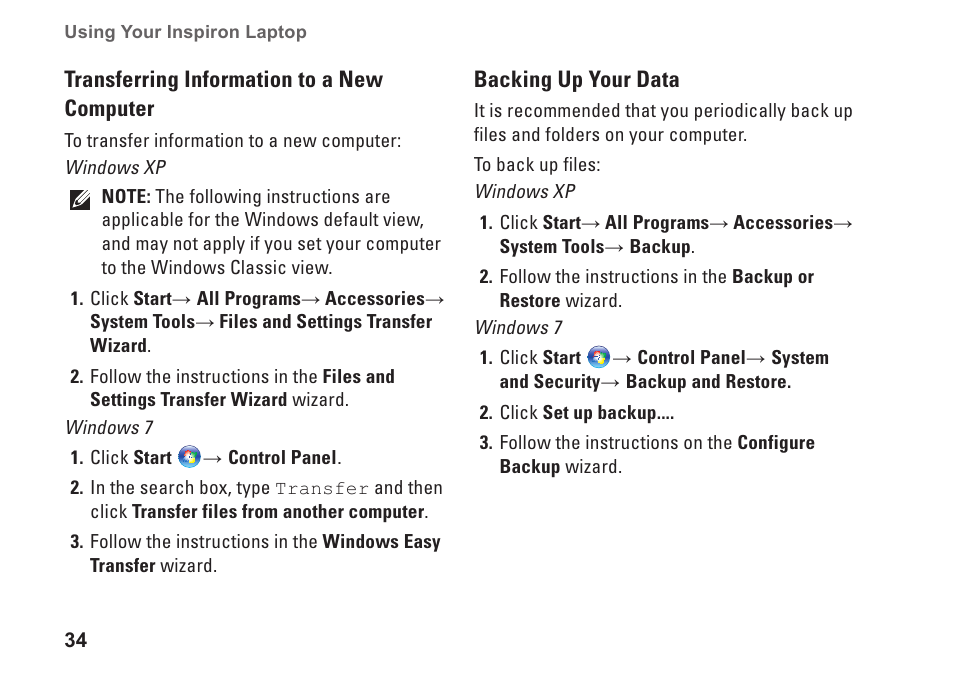 Dell Inspiron Mini 10 (1012, Late 2009) User Manual | Page 36 / 82