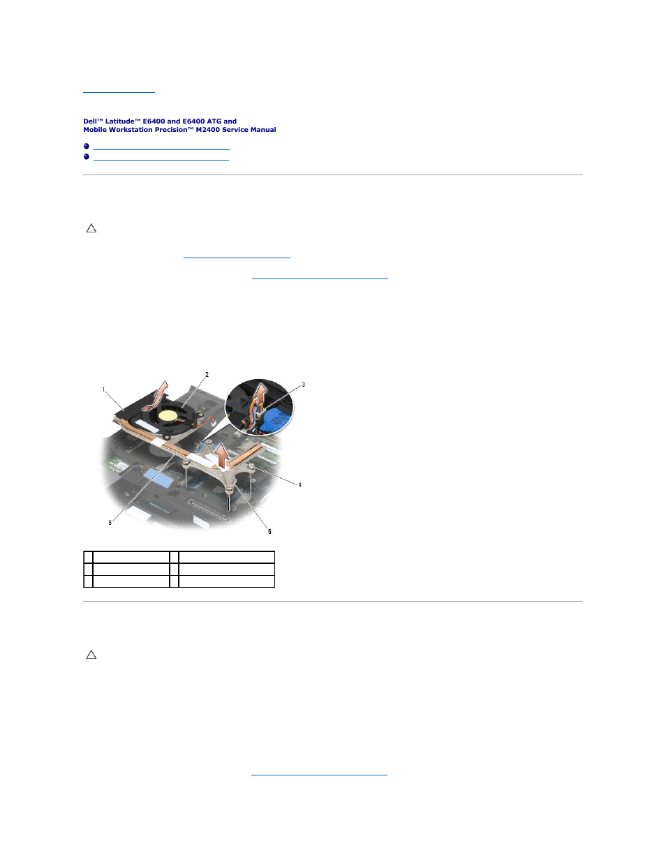 Processor heatsink assembly, Removing the processor heatsink assembly, Replacing the processor heatsink assembly | Dell Precision M2400 (Mid 2008) User Manual | Page 21 / 100