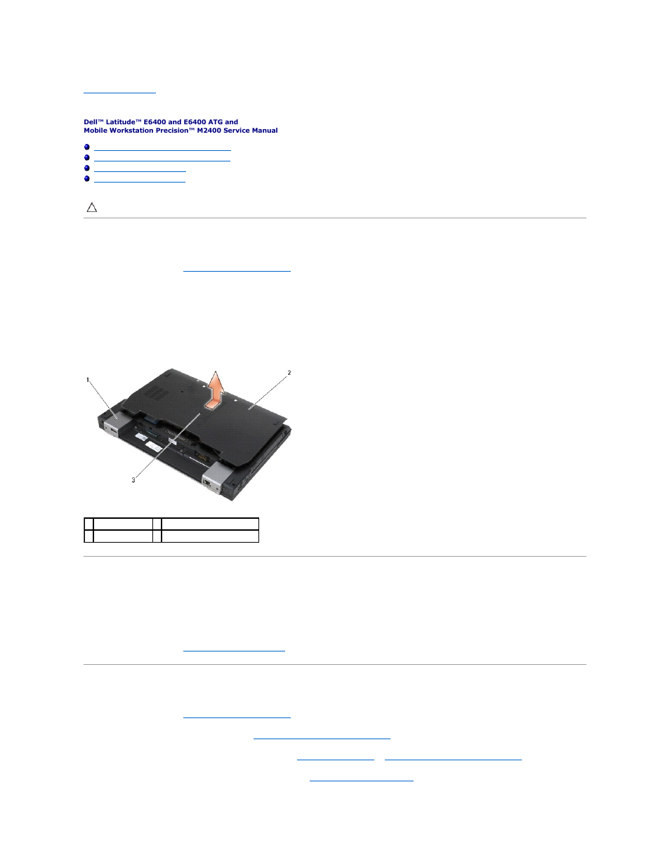 Base assembly, Removing the bottom of the base assembly, Replacing the bottom of the base assembly | Removing the base assembly | Dell Precision M2400 (Mid 2008) User Manual | Page 4 / 100