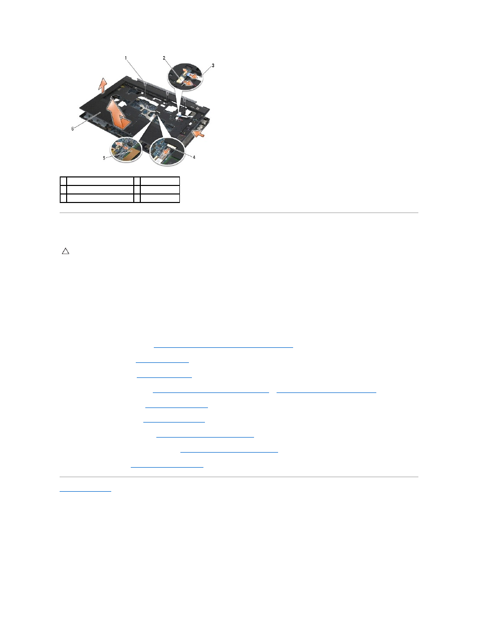 Replacing the palm rest assembly | Dell Precision M2400 (Mid 2008) User Manual | Page 73 / 100