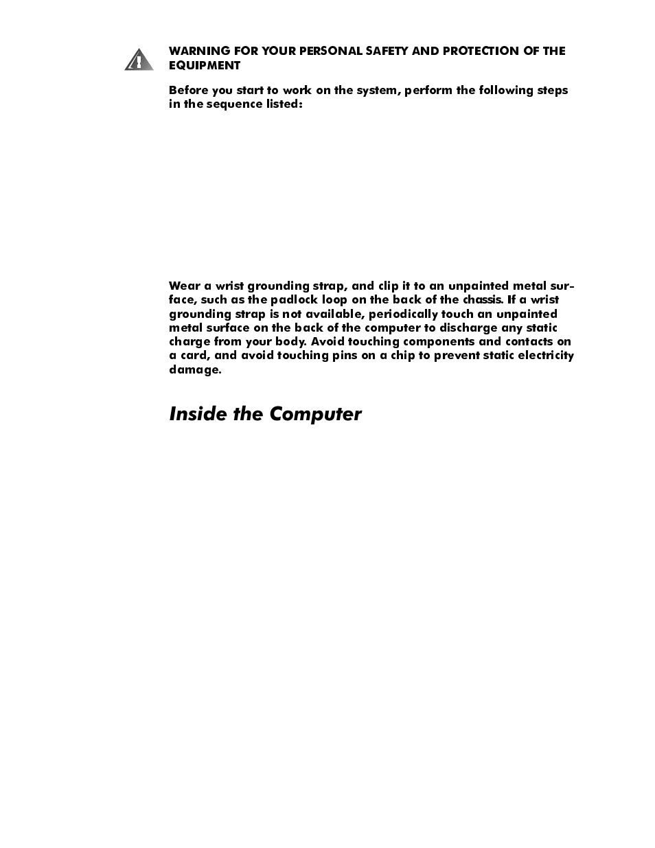 Inside the computer, Inside the computer -2, Qvlghwkh&rpsxwhu | Dell OptiPlex GX1p User Manual | Page 118 / 170