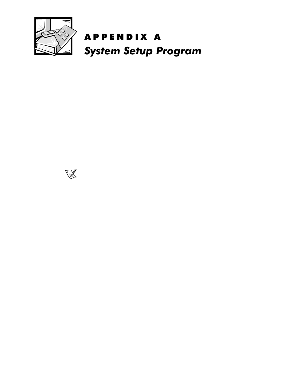 System setup program, Sshqgl, 6\vwhp6hwxs3urjudp | Dell OptiPlex GX1p User Manual | Page 161 / 170