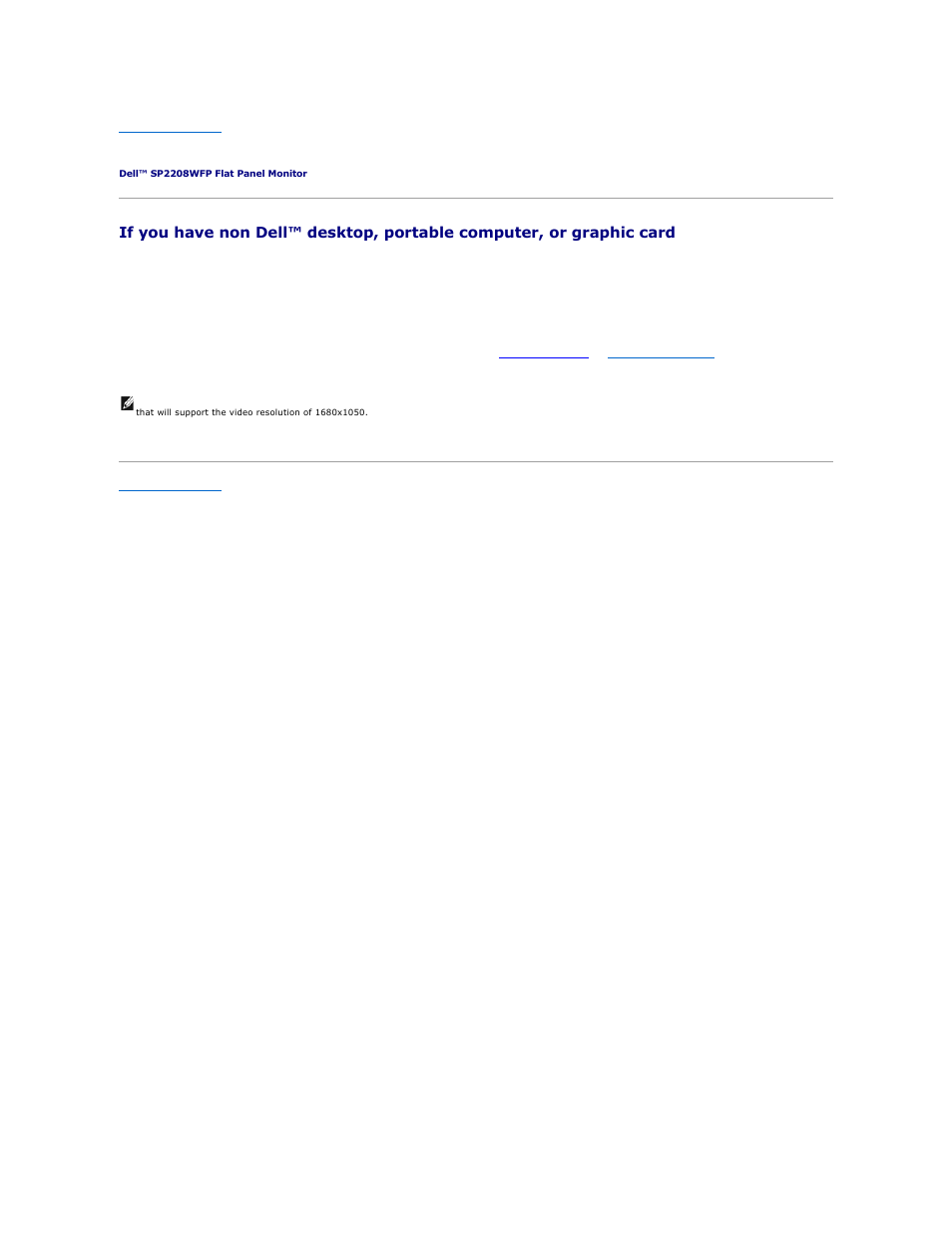 Setting up your monitor | Dell SP2208WFP Monitor User Manual | Page 13 / 33