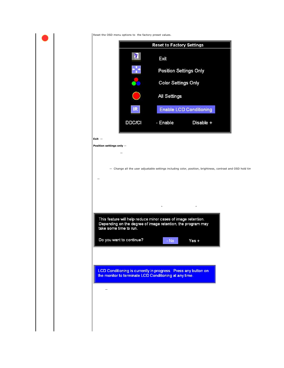Dell SP2208WFP Monitor User Manual | Page 21 / 33