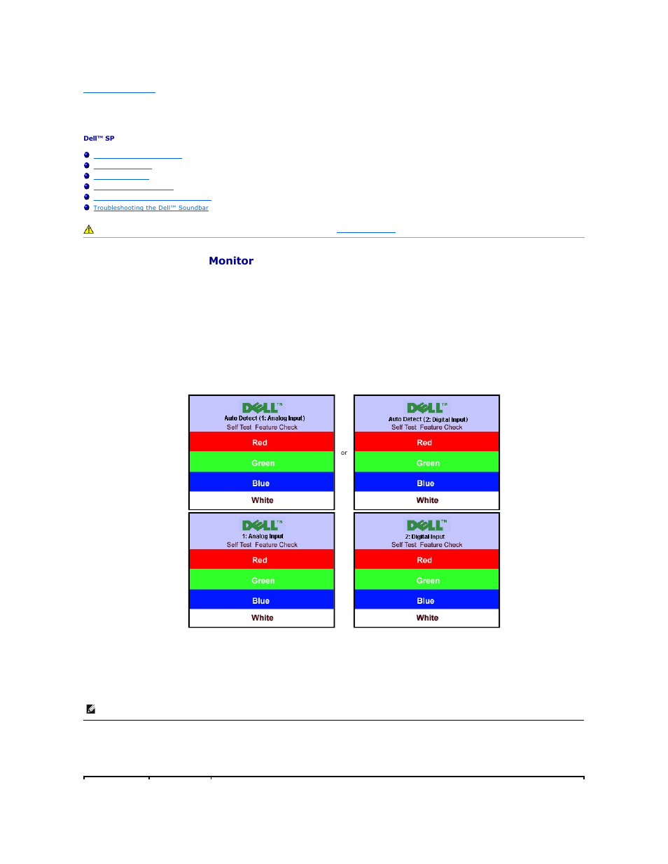 Solving problems, Troubleshooting the monitor, Common problems | Dell SP2208WFP Monitor User Manual | Page 30 / 33
