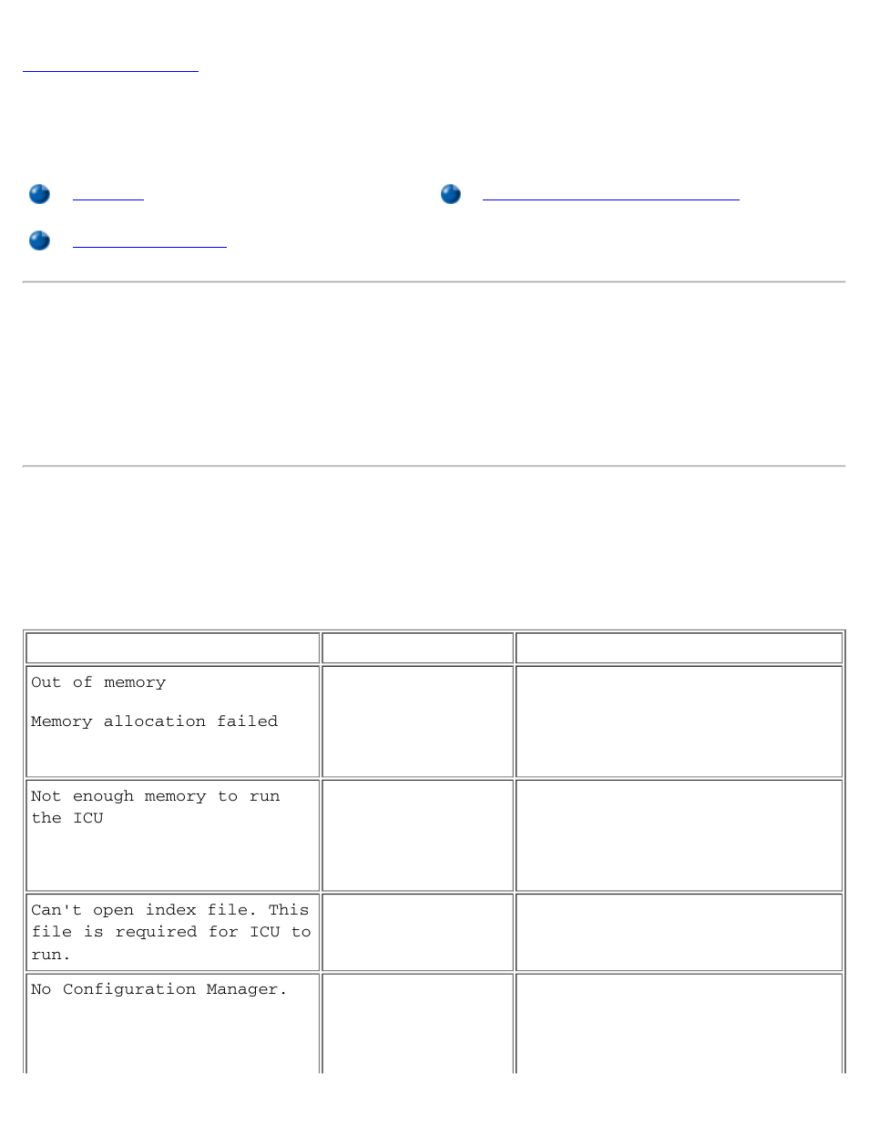 Isa configuration utility messages, Overview, Icu error messages | Dell OptiPlex G1 User Manual | Page 96 / 103