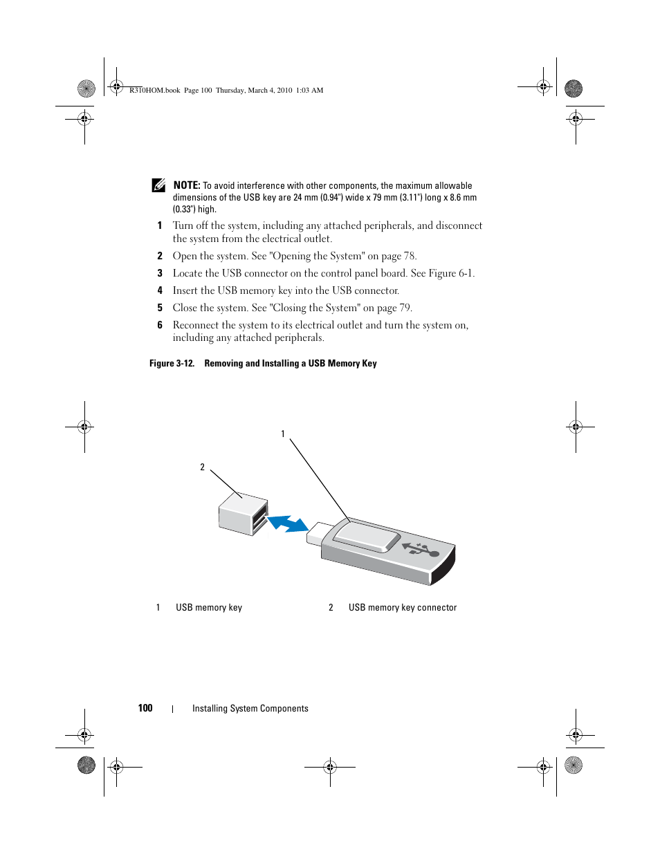 Dell PowerEdge R310 User Manual | Page 100 / 176