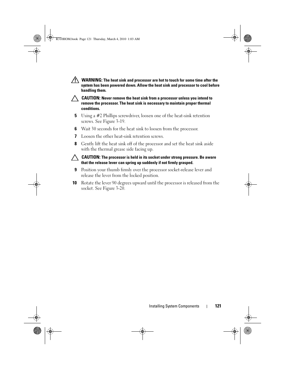 Dell PowerEdge R310 User Manual | Page 121 / 176