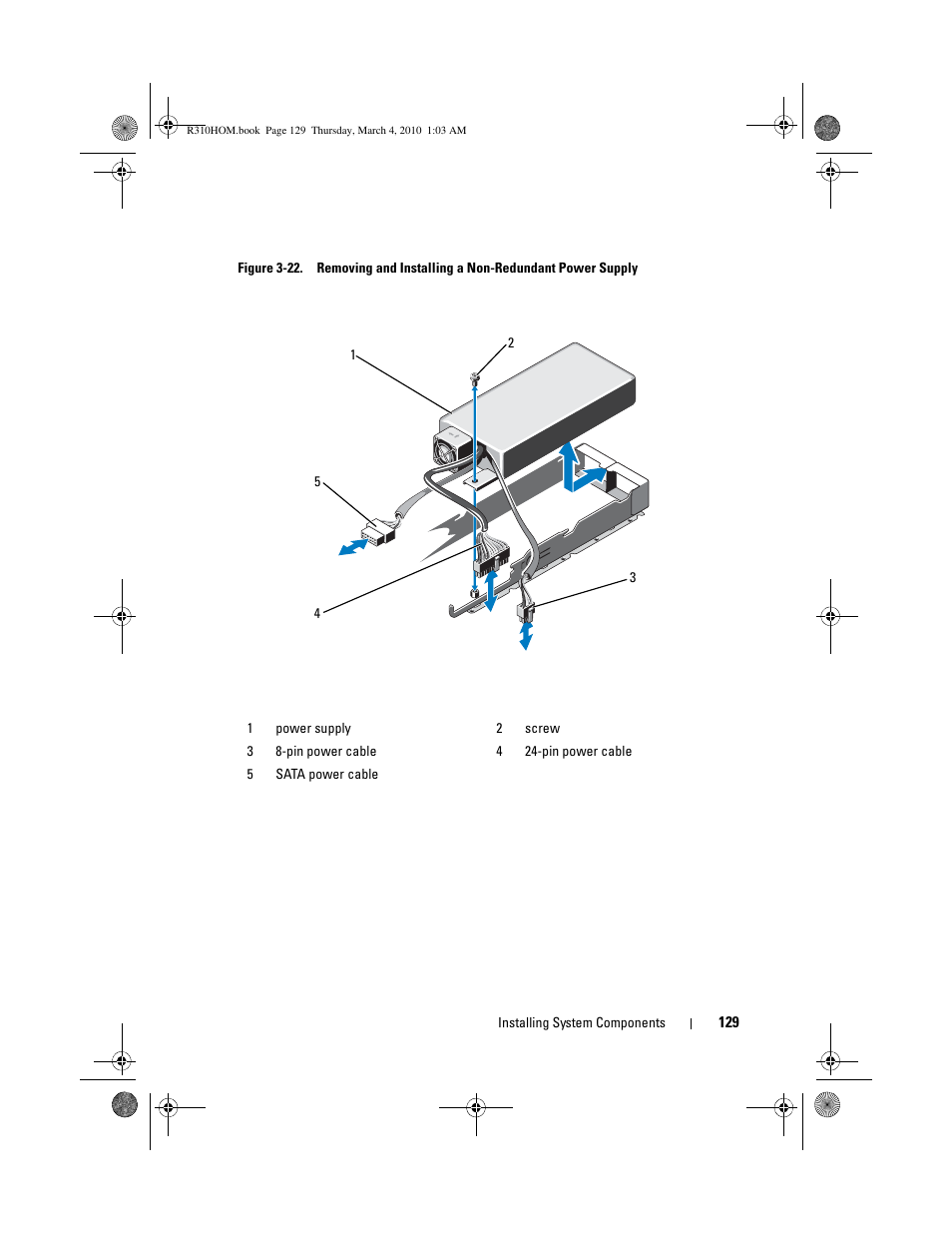 Dell PowerEdge R310 User Manual | Page 129 / 176