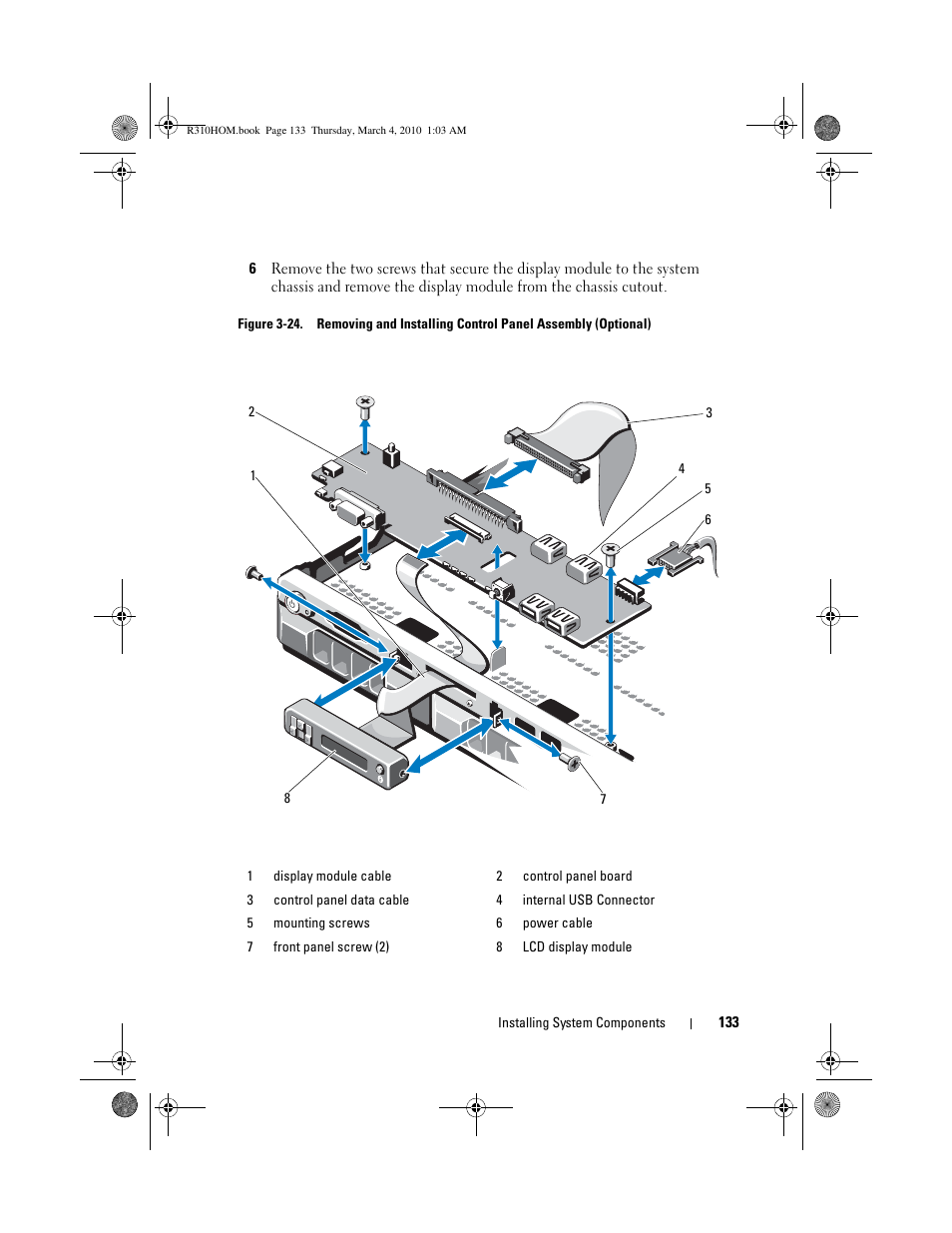 See figure 3-24 | Dell PowerEdge R310 User Manual | Page 133 / 176