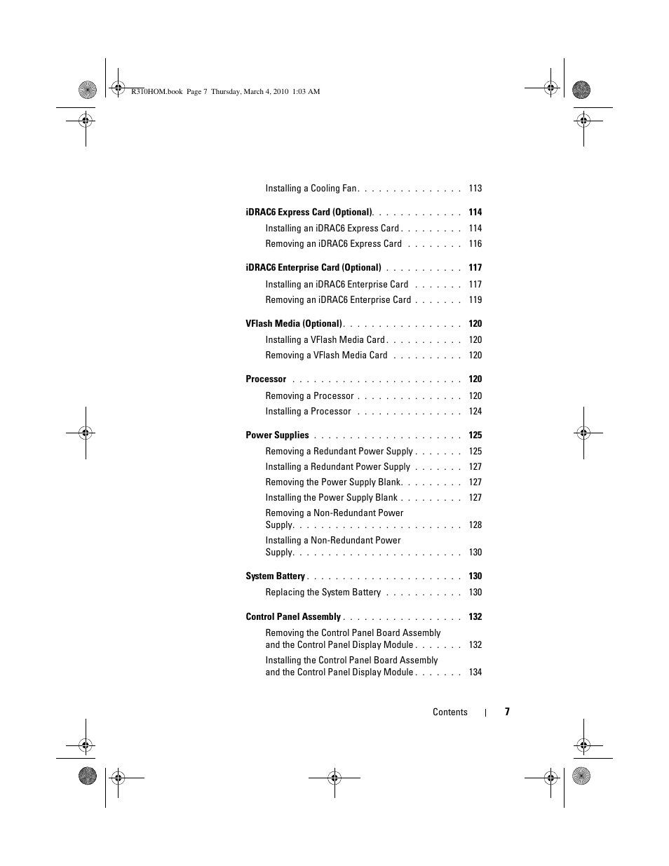 Dell PowerEdge R310 User Manual | Page 7 / 176