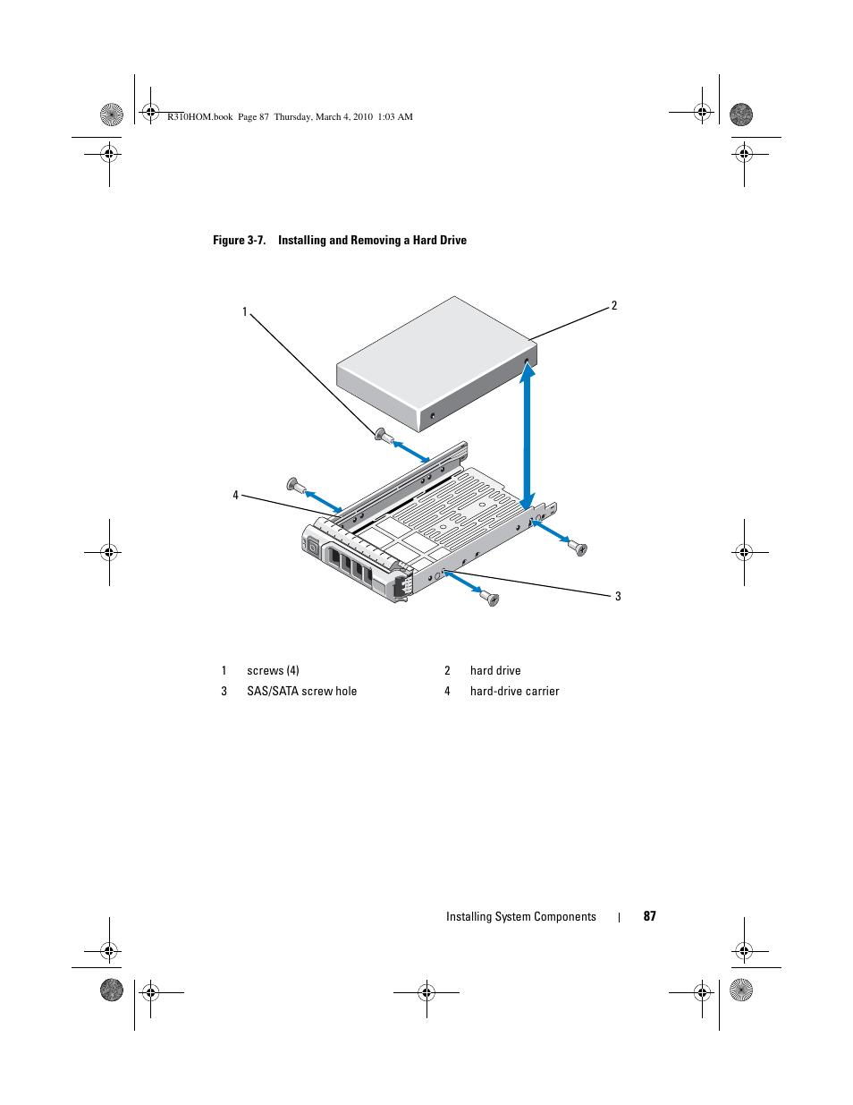 See figure 3-7 | Dell PowerEdge R310 User Manual | Page 87 / 176