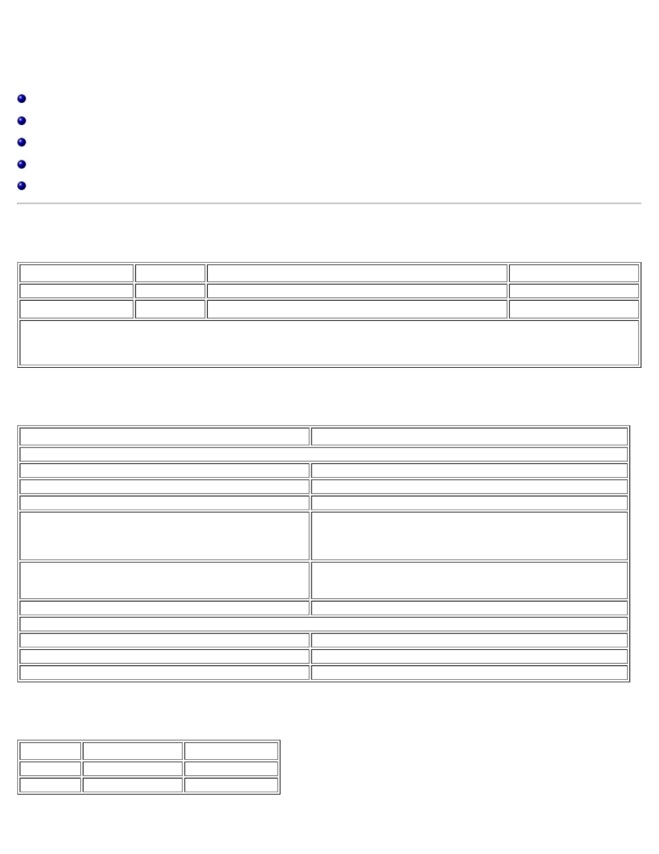 Specifications, Performance specifications, Physical characteristics | Dell Broadcom NetXtreme Family of Adapters User Manual | Page 147 / 175