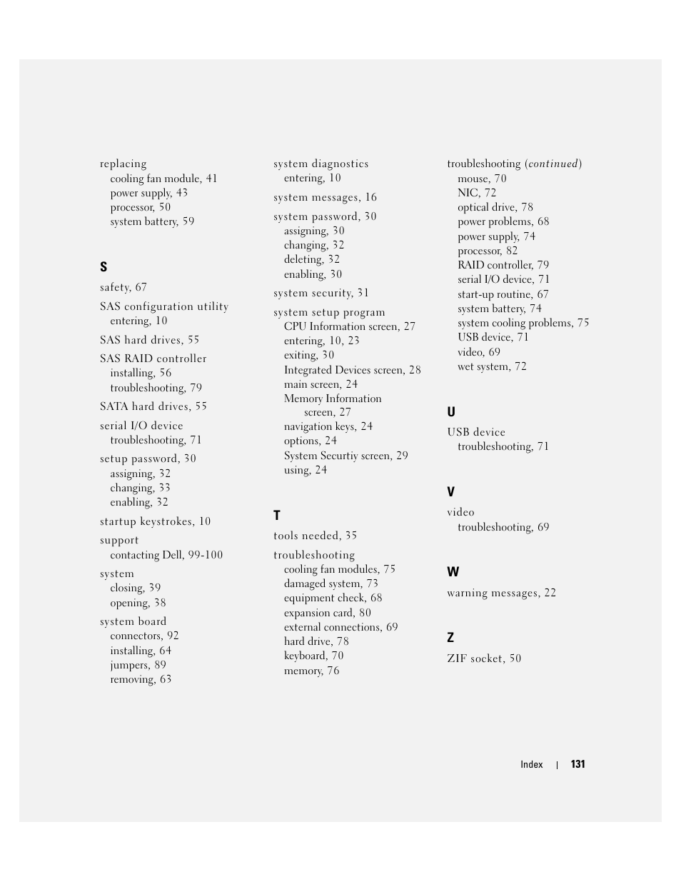 Dell PowerEdge SC1435 User Manual | Page 131 / 132