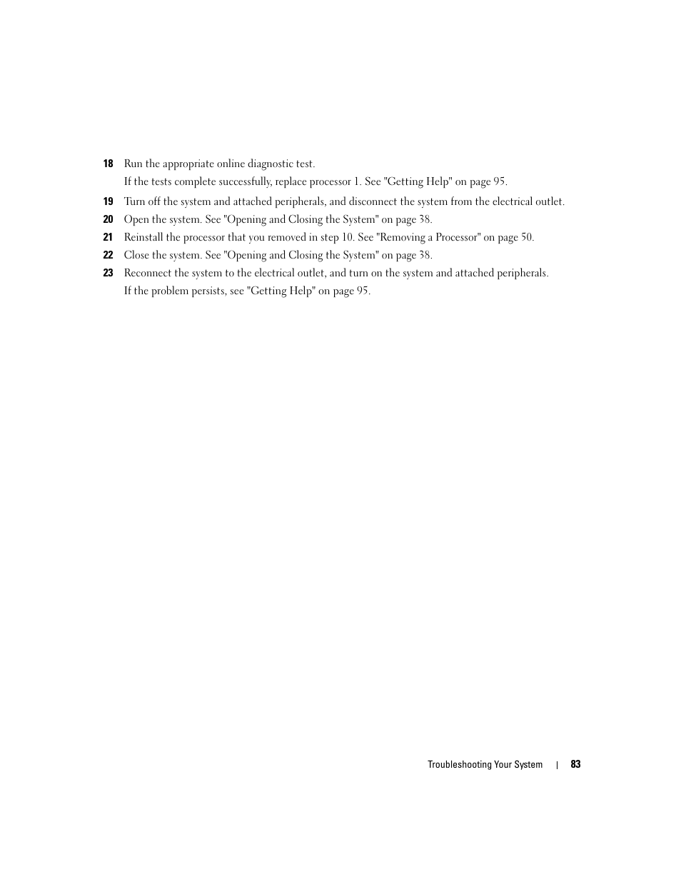 Go to step 19 | Dell PowerEdge SC1435 User Manual | Page 83 / 132