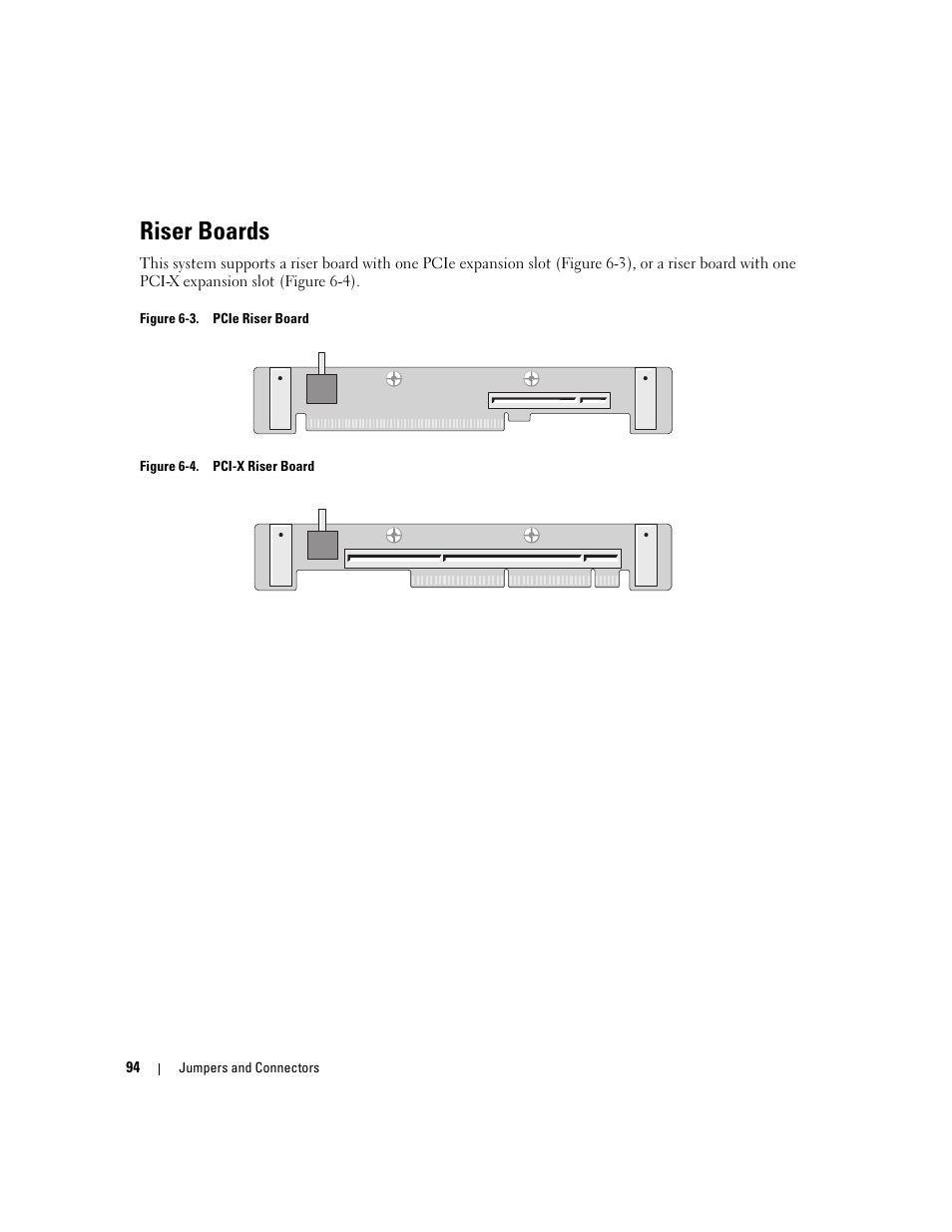 Riser boards | Dell PowerEdge SC1435 User Manual | Page 94 / 132
