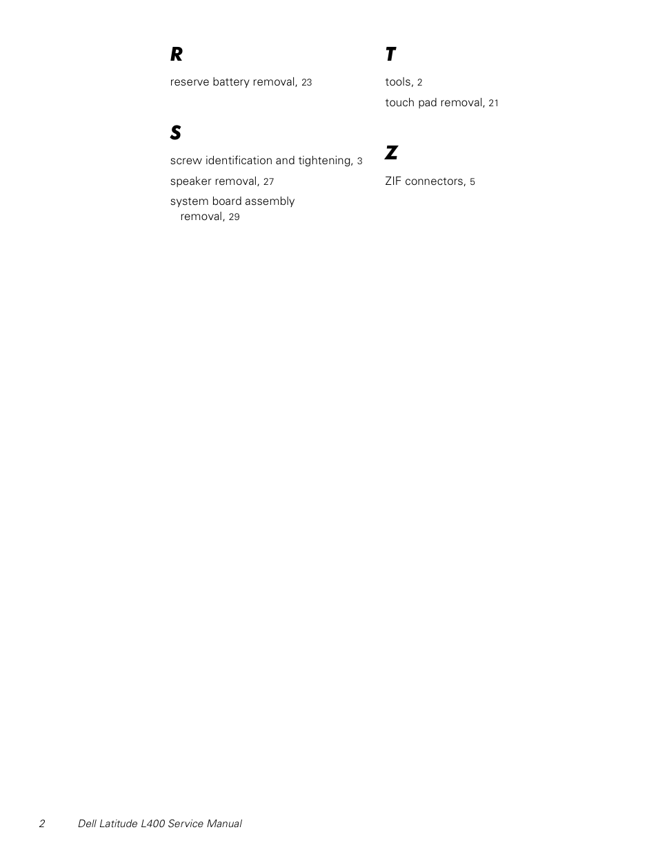 Dell Latitude L400 User Manual | Page 42 / 44